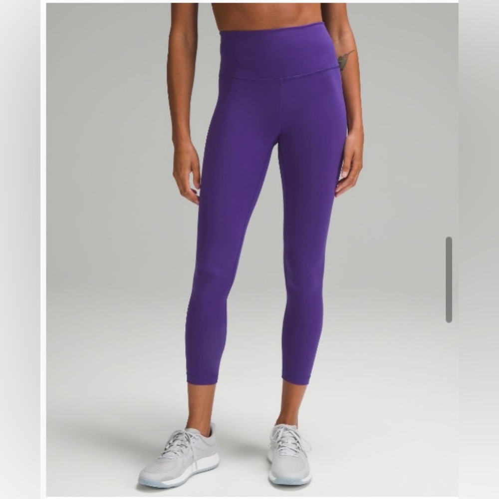 Purple Lululemon Wunder Train Leggings